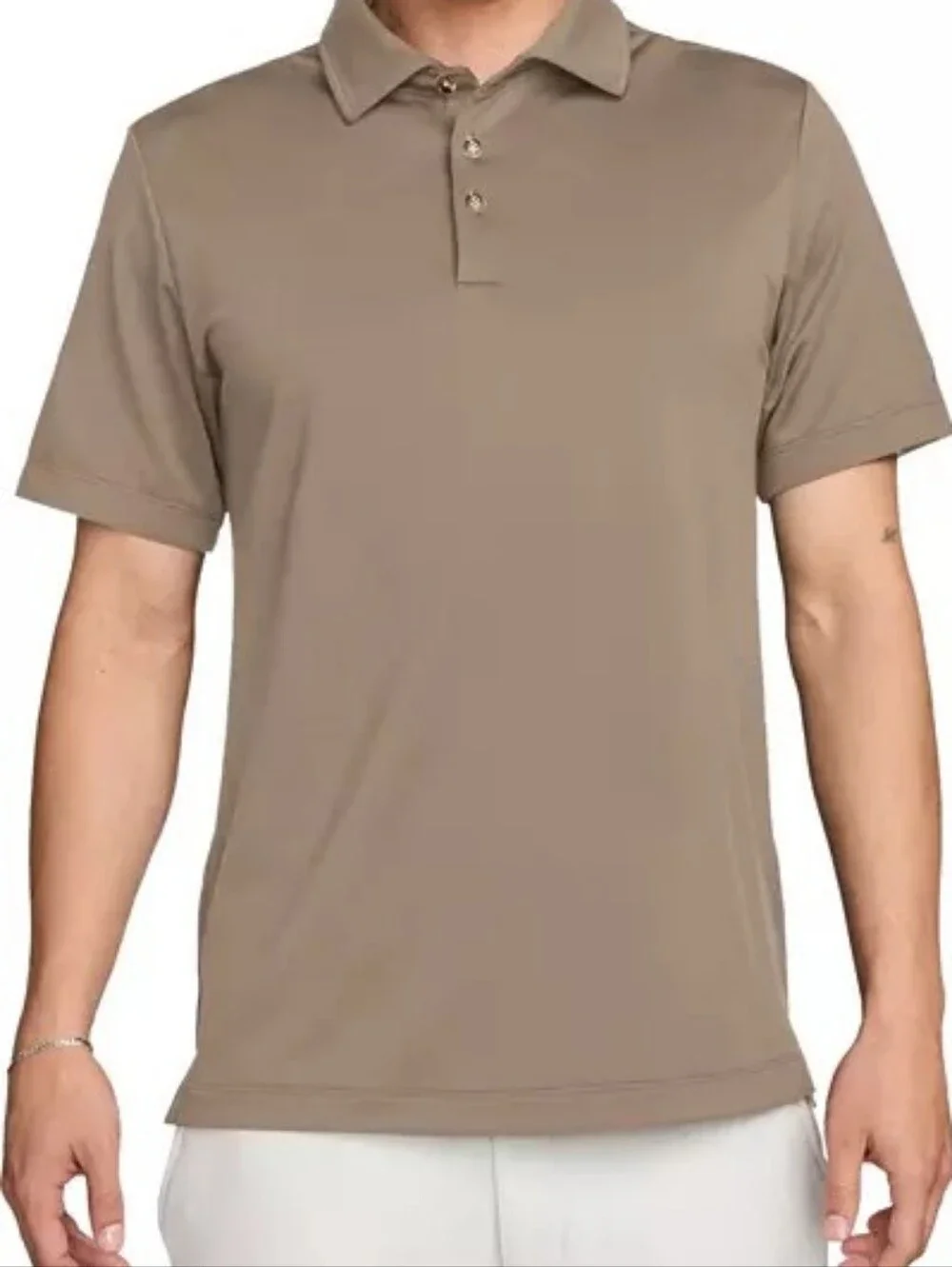Jordan Mens Polo Shirt Khaki